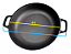 Frigideira Paella alça de ferro 44 cm diâmetro Libaneza - Imagem 2