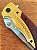 Canivete Premium Gold Inox Pesca Camping - Imagem 4