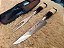 Kit Faca e Garfo inox – Com Bainha, Cabo Madeira e Resina - Imagem 6