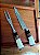 Kit Faca e Garfo inox – Com Bainha, Cabo Madeira e Resina - Imagem 3