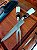 Kit Faca e Garfo inox – Com Bainha, Cabo Madeira e Resina - Imagem 2