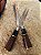 Kit Faca e Garfo inox – Com Bainha, Cabo Madeira e Resina - Imagem 6