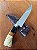 FACA ARTESANAL INOX CIRURGICO 7" CABO EM RESINA - Imagem 5