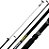 KIT PESCA 2 MOLINETES ALBATROZ MP 30 FUME C/ LINHA + 2 VARAS ALBATROZ KARA BLACK 1501 DIADOSPAIS - Imagem 5