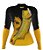 CAMISETA DE PESCA MAR NEGRO FEMININO DOURADO P - Imagem 2