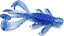 ISCA ARTIFICIAL MONSTER CRIATURAS CRAW DANCE 10CM - BLUE 2UN - Imagem 1