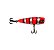 Isca Artificial Pesca W&z Popper 80 8cm 13g - Cor Vermelho Listrada - Imagem 1