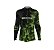 Camiseta Camisa Pesca Proteção Uv50 Mar Negro Camuflado Verde - Imagem 2