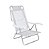 Cadeira Alumínio Reclinável Piscina 6 Posições Praia - Mor - Branca - Imagem 1