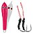 ISCA ARTIFICIAL ALBATROZ JIG SAPINHO PINK WHITE 15G - Imagem 1