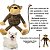 Brinquedo Macaco de Pelúcia GRIPT-PET com Apito – Diversão, Conforto e Estímulo para Cães e Gatos - Imagem 3