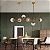 Lustre Pendente Jabuticaba Jabuti Dourado Com 6 Bolas Globos Esféras Âmbar Moderno Luxo INL85 - Imagem 5
