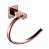 Kit Acessórios De Banheiro Lavabo 4 Peças Rose Gold Luxo IKAB06 - Imagem 4