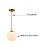 Lustre Pendente Orby Dourado Vidro Bola Opaca Leitosa Moderno Luxo Sala Quarto Escritório INL99 - Imagem 4