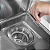 Cuba Cascata Gourmet Premium Aço Inox 304 com Válvula, Dispenser, Torneira, Cifão, Cestos, Tábua e Lavador Copos ICB18 - Imagem 10