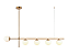 Luminária Pendente Lustre Jabuticaba Dourado Com Bolas Globos Esferas Opaco Leitoso Moderno Luxo INL110 - Imagem 2