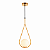 Luminária Pendente Lustre Aro Gota Dourado Bola Globo Esfera Opaco Leitoso Moderno Luxo INL116 - Imagem 6