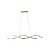 Luminária Pendente Lustre Led 3 em 1 Dna Dourado Moderno Luxuoso Bivolt INL121 - Imagem 4