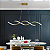 Luminária Pendente Lustre Led 3 em 1 Dna Dourado Moderno Luxuoso Bivolt INL121 - Imagem 7
