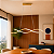 Luminária Pendente Lustre Led 3 em 1 Dna Dourado Moderno Luxuoso Bivolt INL121 - Imagem 1