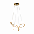 Luminária Pendente Lustre Led 3 em 1 Infinito Dourado Moderno Luxuoso INL118 - Imagem 8