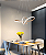 Luminária Pendente Lustre Led 3 em 1 Infinito Dourado Moderno Luxuoso INL118 - Imagem 4
