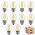 Kit 10 Lâmpada Filamento Led G45 4w 2700k Branco Neutro - Imagem 1