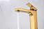 Torneira Monocomando Dourado Gold Quadrada Banheiro Lavabo Bica Alta Luxo Inovartte IN30 - Imagem 6