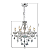 Lustre Candelabro Pendente Luxo Cristal Legitimo Cor Transparente 6 Braços Sala Jantar Quarto INL25 - Imagem 7