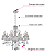 Lustre Candelabro Pendente Cristal Legitimo Luxo Cor Transparente 10 Braços INL26 - Imagem 7
