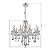 Lustre Candelabro Pendente Cristal Legitimo Luxo Cor Transparente 10 Braços INL26 - Imagem 6