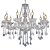 Lustre Candelabro Pendente Cristal Legitimo Luxo Cor Transparente 10 Braços INL26 - Imagem 1
