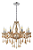 Lustre Candelabro Pendente Luxo Cristal Legitimo Âmbar 8 Braços Sala Quarto Escritório Cozinha INL51 - Imagem 3