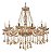 Lustre Candelabro Cristal com 12 Braços Âmbar INL54 - Imagem 1
