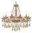 Lustre Candelabro Cristal com 12 Braços Âmbar INL54 - Imagem 3