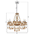Lustre Candelabro Cristal com 12 Braços Âmbar INL54 - Imagem 6