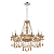 Lustre Candelabro Cristal com 12 Braços Âmbar INL54 - Imagem 4