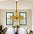 Lustre Candelabro Cristal com 12 Braços Âmbar INL54 - Imagem 5
