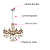 Lustre Candelabro Cristal Legitimo 10 Braços Âmbar INL52 - Imagem 7