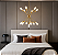 Lustre Pendente Dourado Moderno Átomo Sputnik Retrô Luxo Sala Estar Sala Jantar Área Gourmet INL27 - Imagem 3