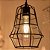 Lustre Pendente Luminaria Aramado Retro Preto INL33 - Imagem 2