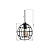 Lustre Pendente Luminária Aramado Retrô Moderno Preto Cozinha Área Gourmet Ilha Quarto Sala INL32 - Imagem 3