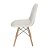 Cadeira Charles Eames Wood Couro Branco Estofada Botonê Quarto Cozinha Sala Escritório Pp 301 - Imagem 3