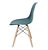 Cadeira Charles Eames Eiffel Turquesa Base Madeira Moderna Sala Cozinha Escritório Pp-638-01 - Imagem 1