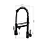 Torneira Monocomando Gourmet Preto Fosco Ducha Regulável Extensor 48cm Cozinha Área Gourmet IN47 - Imagem 7