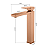Torneira Monocomando Rose Gold Quadrada Banheiro Lavabo Bica Alta Luxo Inovartte IN50 - Imagem 8