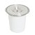 Lixeira De Embutir 6,5L Tampa Inox Aço 304 Com Cesto Pia Cozinha Área Gourmet Ili01 - Imagem 4