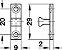 FECHO DUPLA ESFERA 43X8X11MM LATAO NAT ESC - Imagem 2