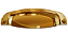 PUXADOR COLONIAL 115-096 OURO REAL - Imagem 1