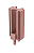 CONECTOR LINK RETO + GAB PARAF ROSE 12PÇS - Imagem 1